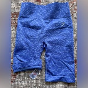 Gymshark Adapt Animal Seamless Cycling Shorts - Court Blue